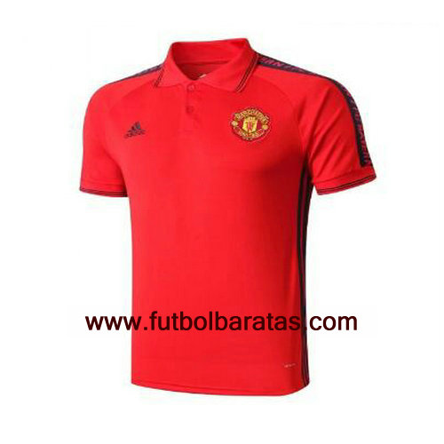 camisetas polo hombre manchester united 2019-2020 rojo